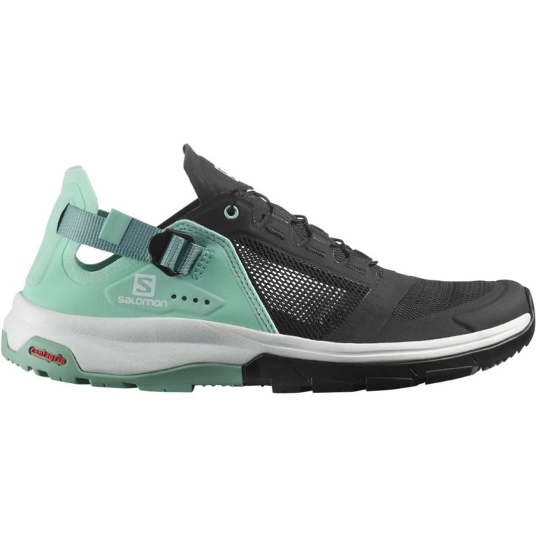 Tenis Senderismo Salomon Tech Amphib 4 Mujer Negros Verdes | MX WOZG670